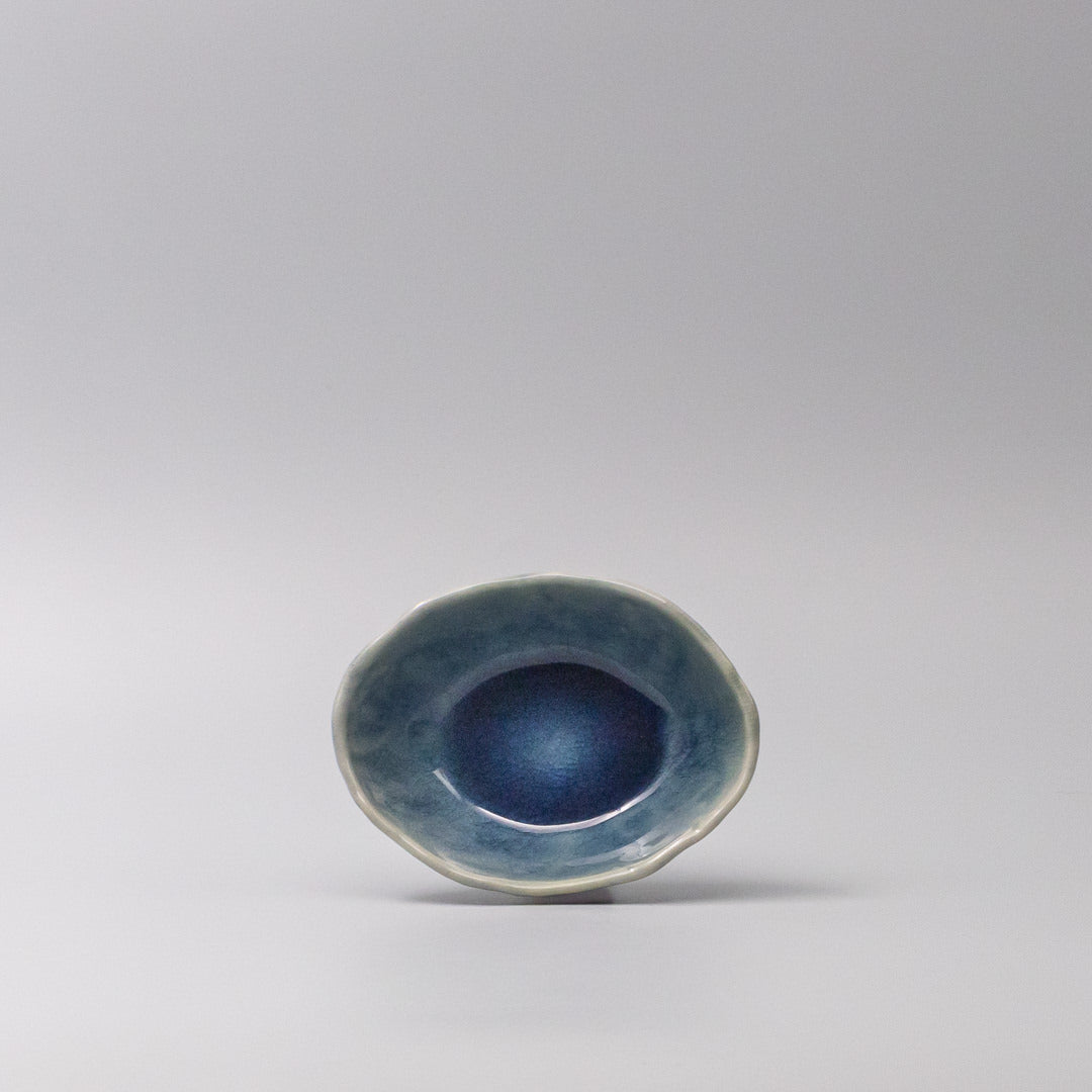 Bowl Oval 13.5cm Amane Sapphire Glaze - Image 3