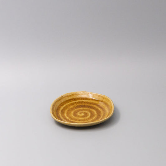 Plate 13.5cm Amane Amber Glaze