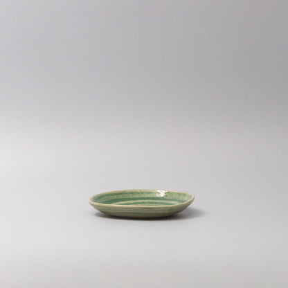Plate 13.5cm Amane Emerald Glaze - Image 2