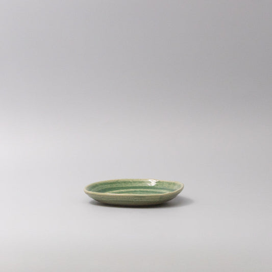 Plate 13.5cm Amane Emerald Glaze - Image 2