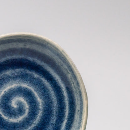 Plate 14cm Amane Sapphire Glaze - Image 2