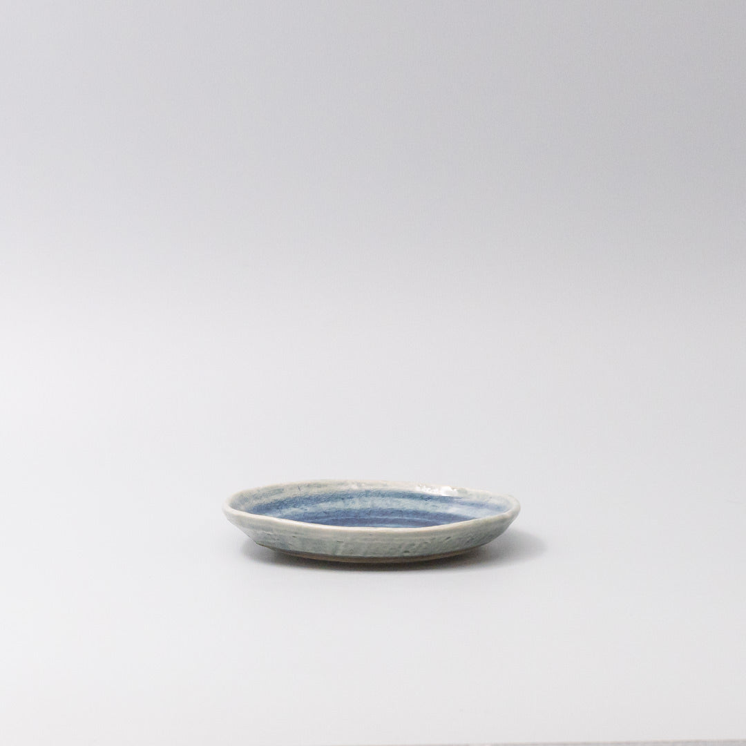 Plate 14cm Amane Sapphire Glaze - Image 4