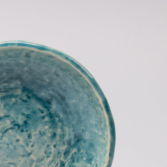 Sauce Dish 11.5cm Crackle Turquoise Glaze - Image 2