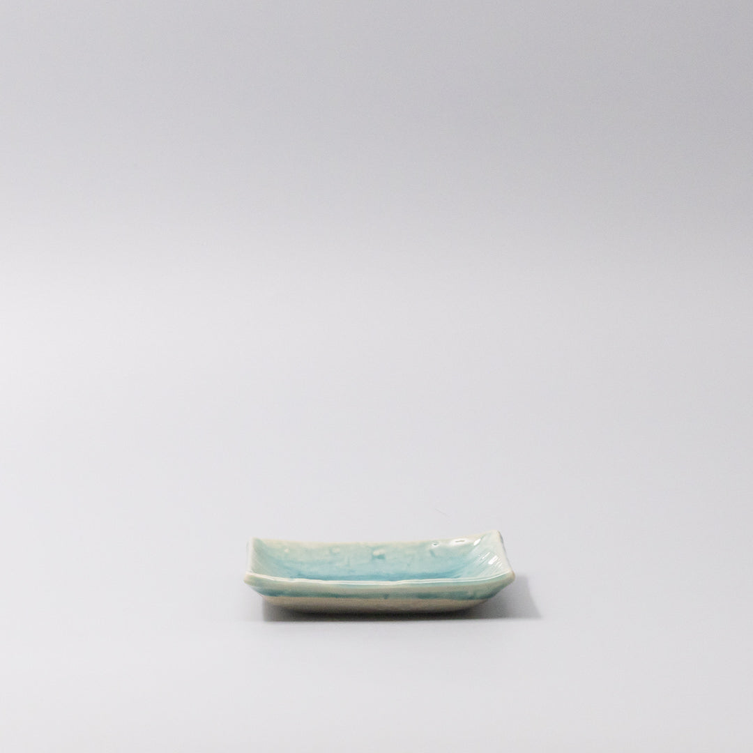 Sauce Dish 10cm Crackle Turquoise Glaze - Image 3