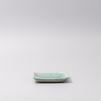 Sauce Dish 10cm Crackle Turquoise Glaze - Image 3