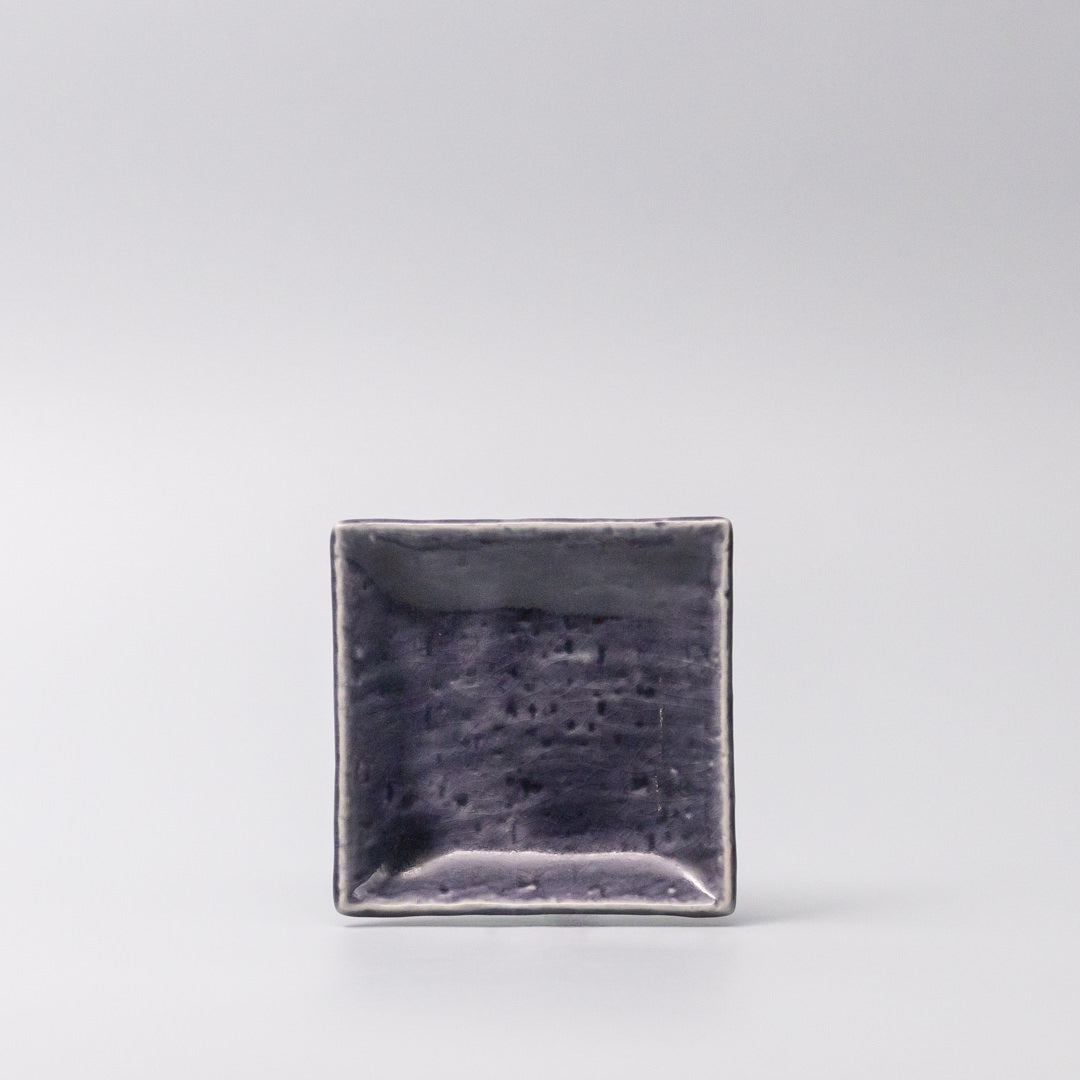 Sauce Dish 10cm Crackle Amethyst Glaze - Image 3