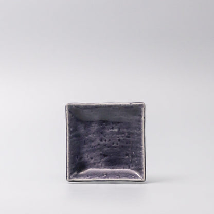 Sauce Dish 10cm Crackle Amethyst Glaze - Image 3