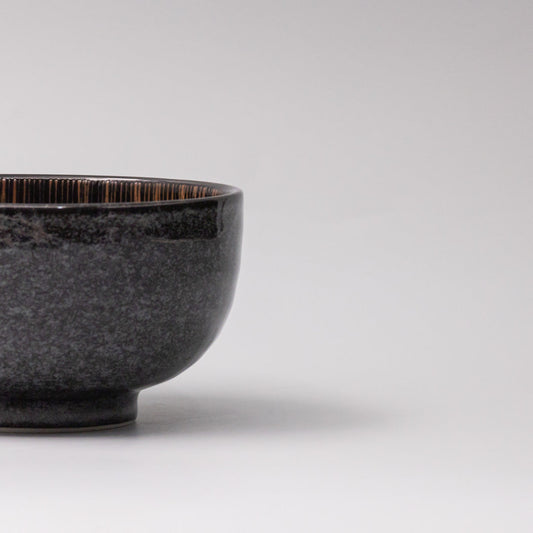 Bowl 16cm Bronze Converging Line Glaze - Image 2