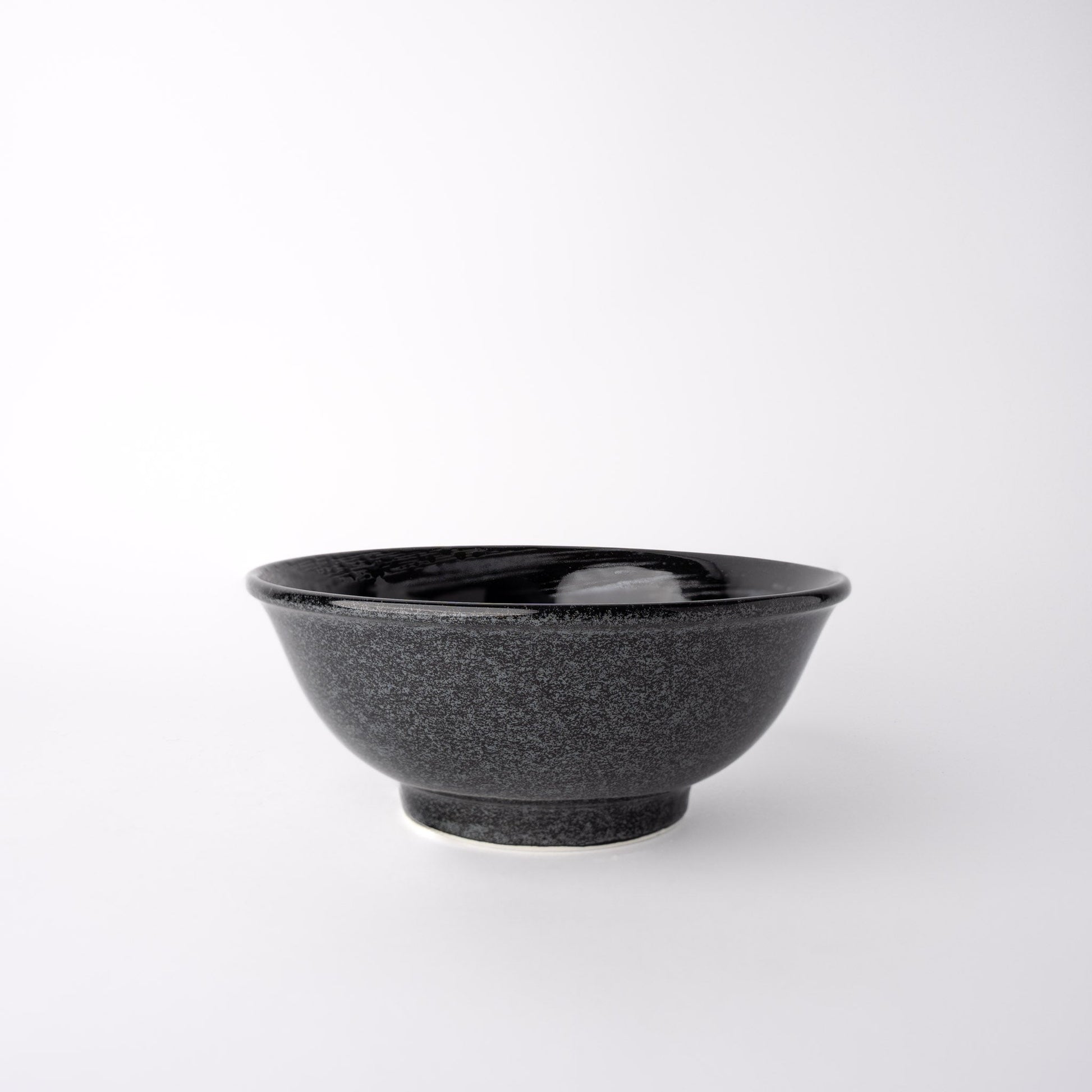 Udon Bowl Fluted 19.5cm Gunmetal Swirl Glaze - Image 3