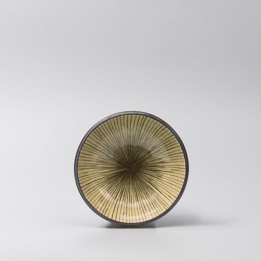 Bowl 13cm Green Converging Line Glaze - Image 2