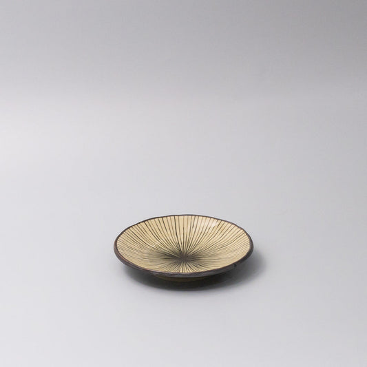 Saucer 13.5cm Green Converging Line Glaze
