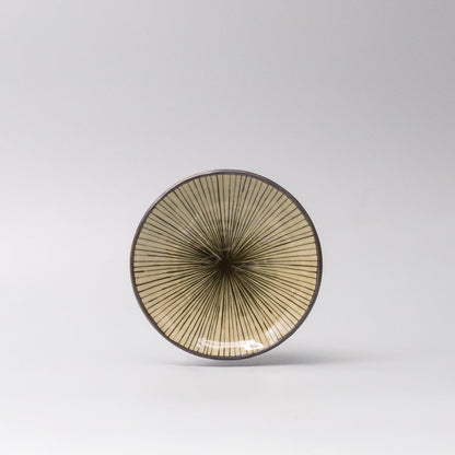 Saucer 13.5cm Green Converging Line Glaze - Image 3