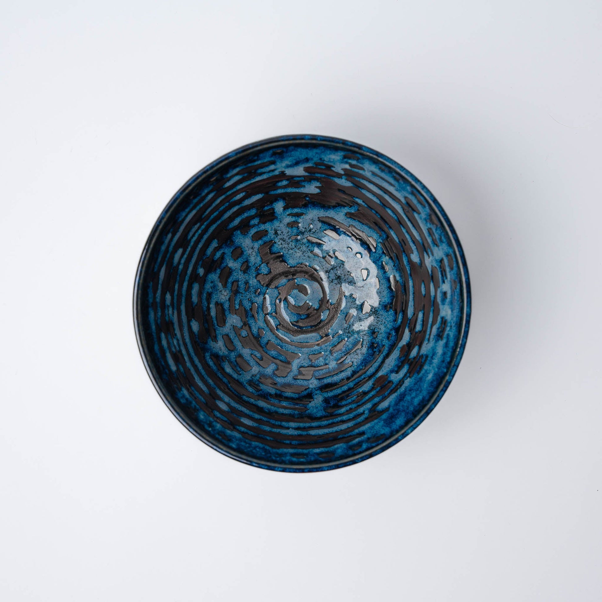 Udon Bowl 19cm Copper Swirl Glaze - Image 2