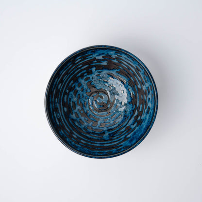 Udon Bowl 19cm Copper Swirl Glaze - Image 2