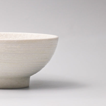Bowl Large 19.5cm White Star Glaze - Image 2