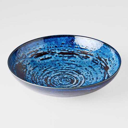 Serving Bowl 29cm Copper Swirl Glaze - Image 2