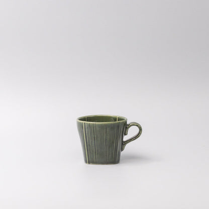 Mug 180ml Reeded Oribe Glaze - Image 4