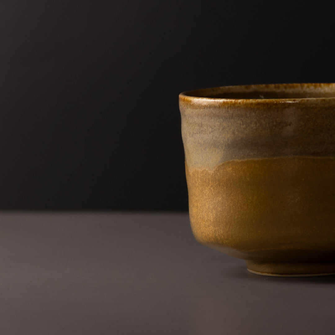 Matcha Tea Bowl 10cm Caramel - Image 2