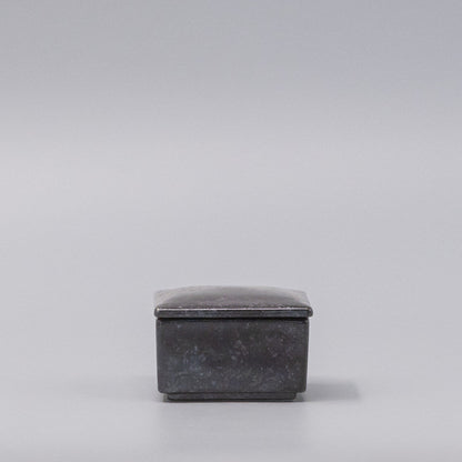 Box with Lid 7cm Craft Black Glaze - Image 5