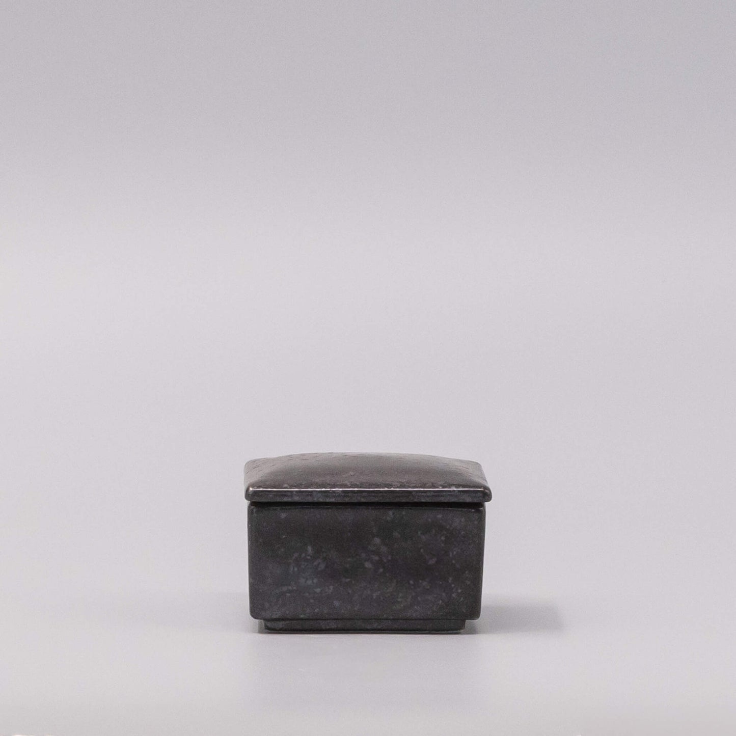 Box with Lid 7cm Craft Black Glaze - Image 4