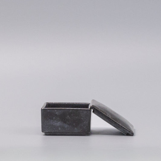 Box with Lid 7cm Craft Black Glaze
