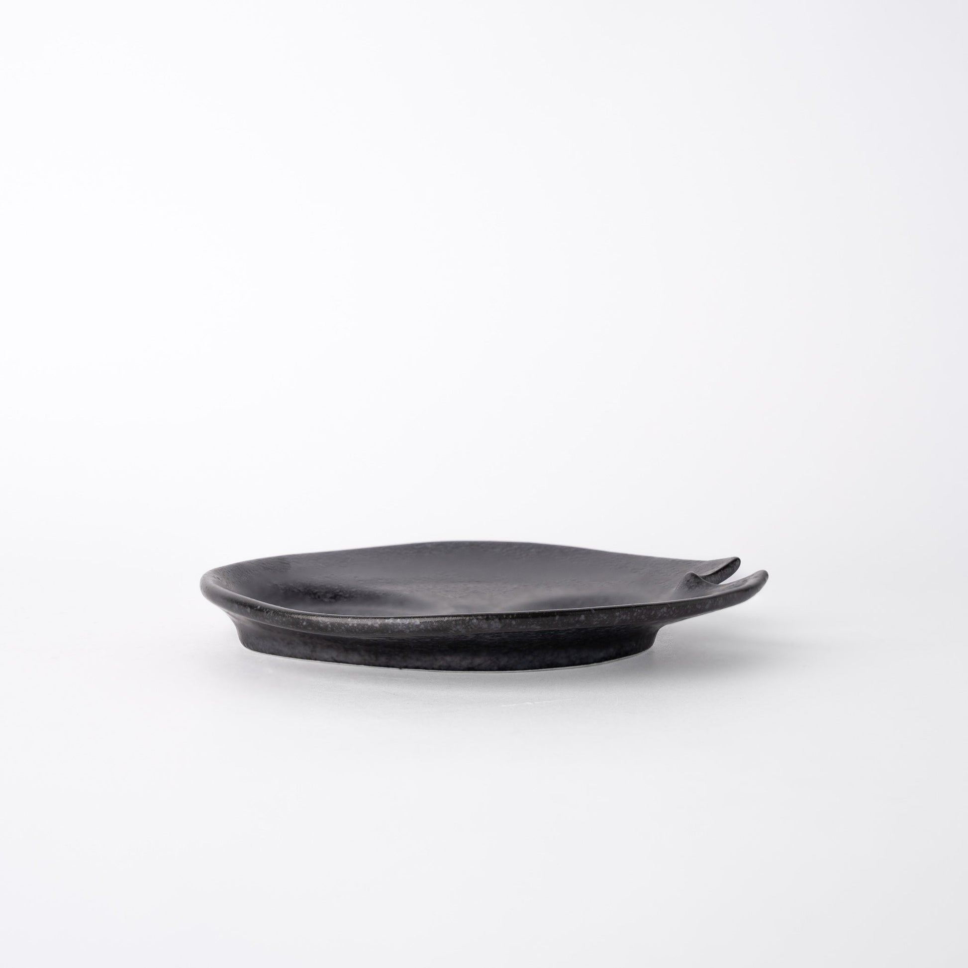 Plate Dimpled 15cm Craft Black Glaze - Image 2