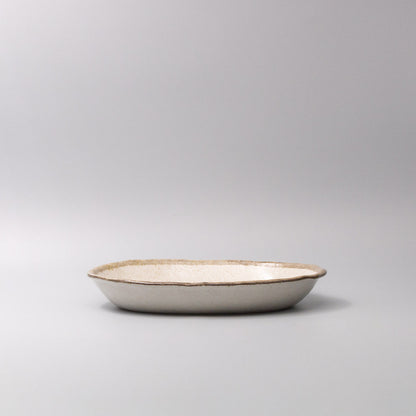 Serving Dish Oval 29cm Flax Glaze - Image 2
