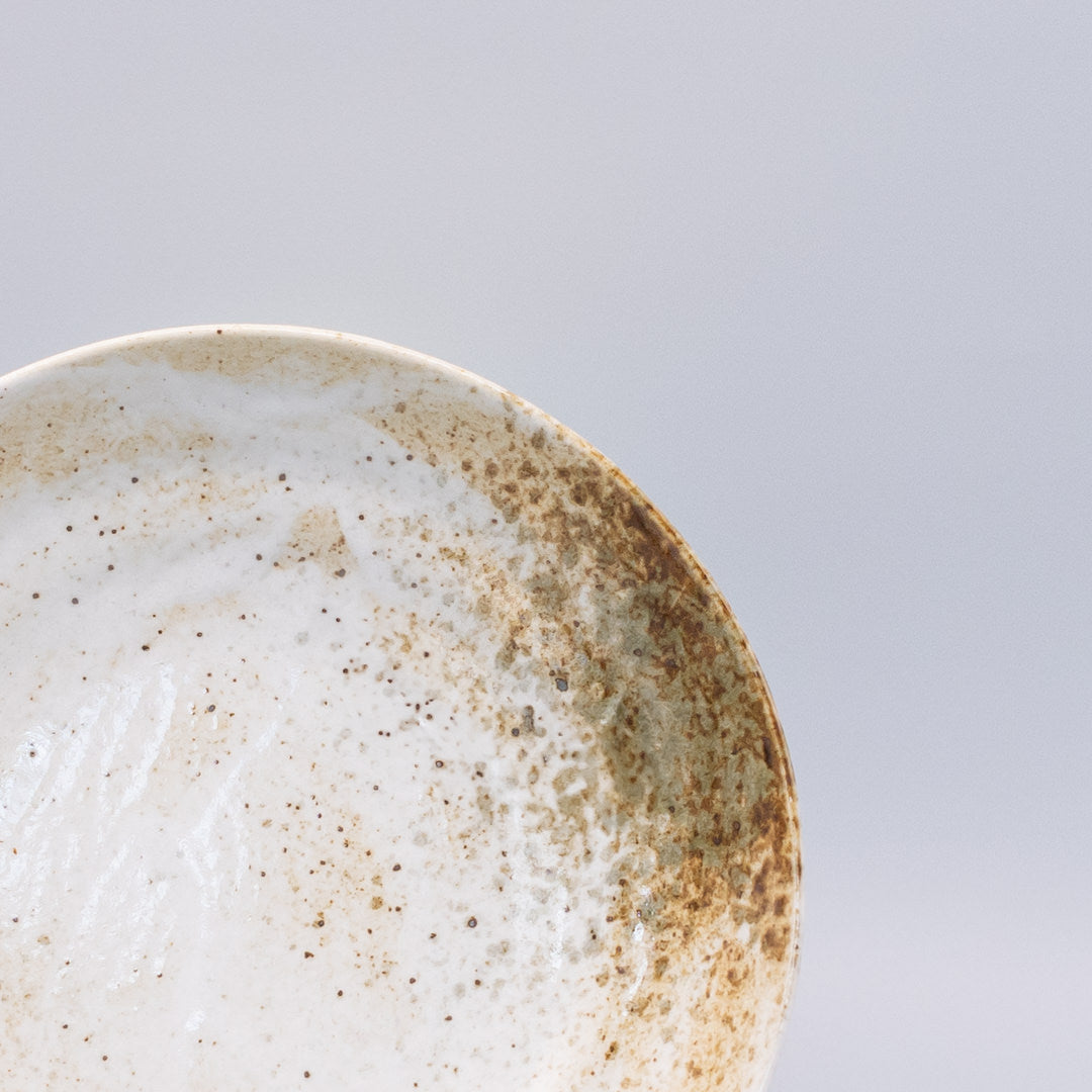 Pasta Bowl Flat Base 22.5cm Snow Bamboo Glaze - Image 2