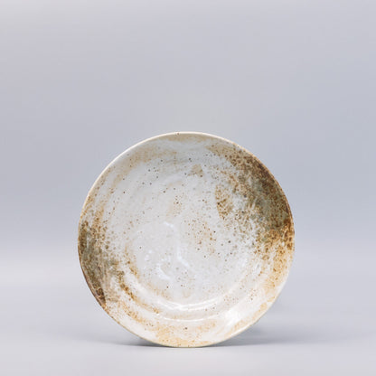 Pasta Bowl Flat Base 22.5cm Snow Bamboo Glaze - Image 3