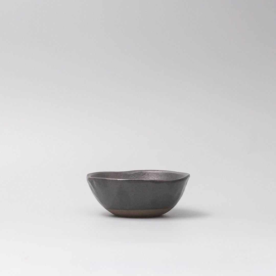 Lopsided Bowl 11.5cm Black Glaze - Image 4