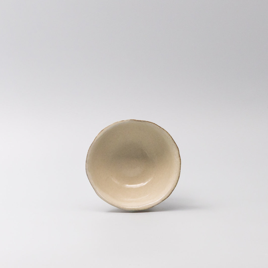 Lopsided Bowl 11cm Fawn Glaze - Image 4