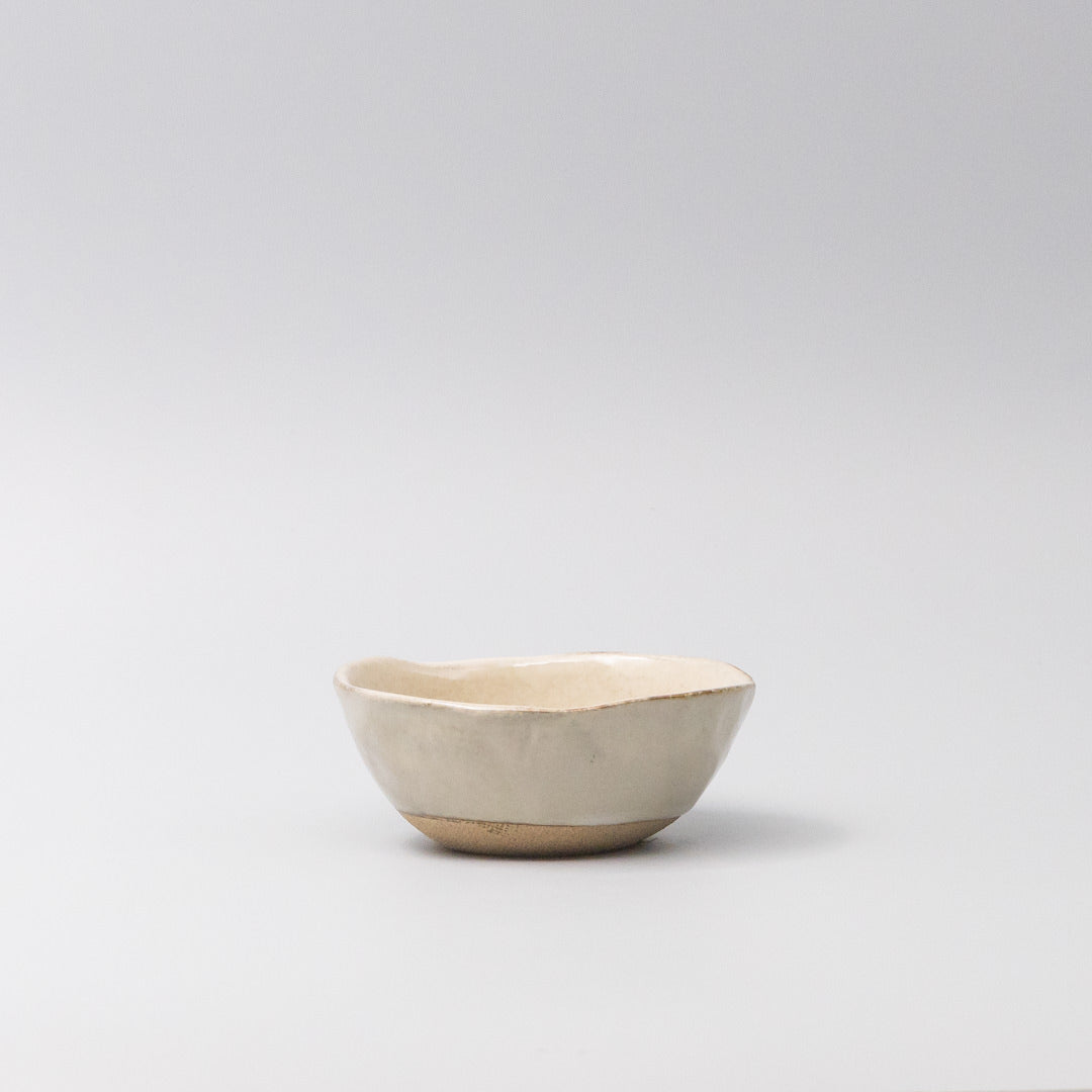 Lopsided Bowl 11cm Fawn Glaze - Image 2