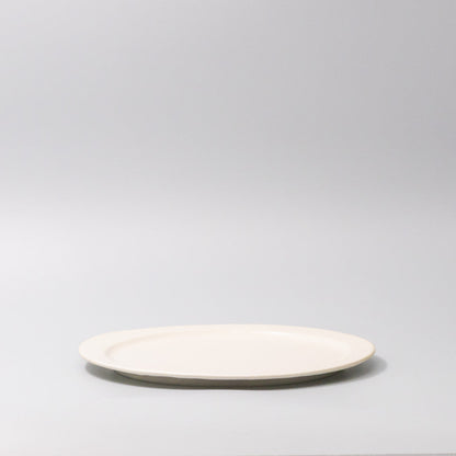 Plate Organic Flat 25.5cm Craft White Glaze - Image 4
