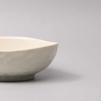 Bowl Organic Shape 17cm Kanso Soft White Glaze - Image 2