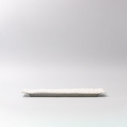 Sashimi Plate 33cm White Glaze - Image 4