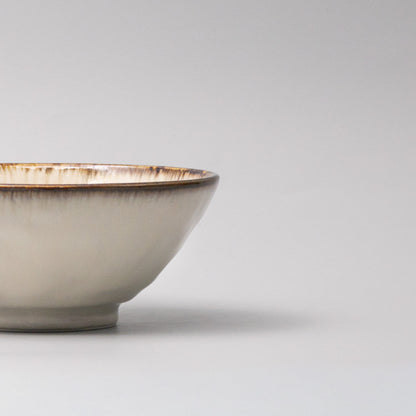 Udon Bowl 19cm Ivory Pearl Glaze - Image 2