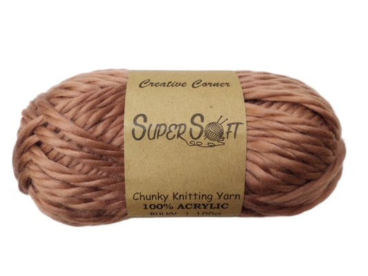bulk 12 Rust Chunky Yarn 100G