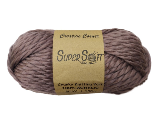 bulk 12 Light Plum Chunky Yarn 100G