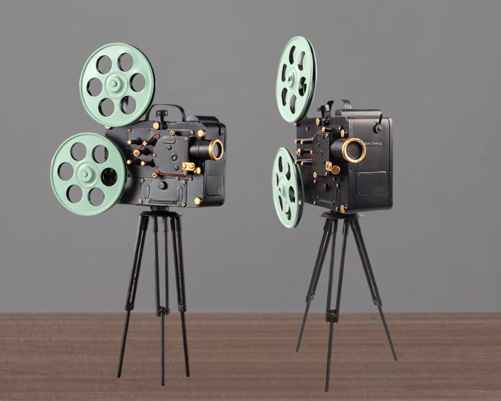 Vintage Reel to Reel Metal Movie Camera 26cm