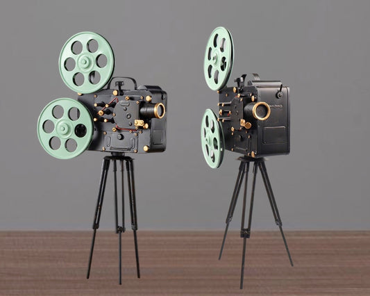 Vintage Reel to Reel Metal Movie Camera 26cm