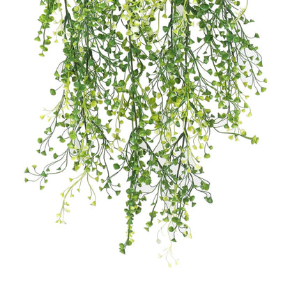 Artificial Hanging Plant (Mixed Green String of Pearls) UV Resistant 90cm - Image 4