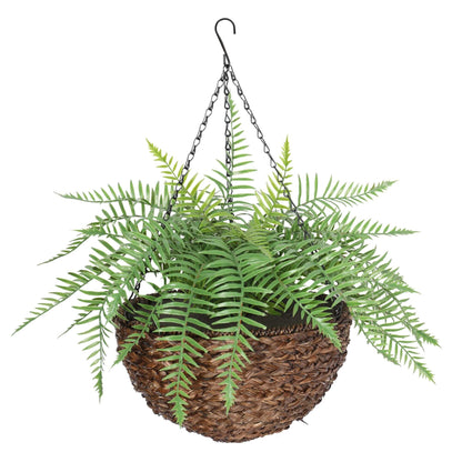 Large Artificial Hanging Basket (Fern Hanging Basket) UV Resistant - Image 3
