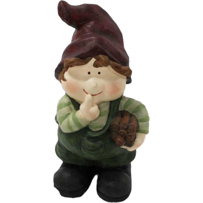 Set 2 Garden Boy Statue 35cm