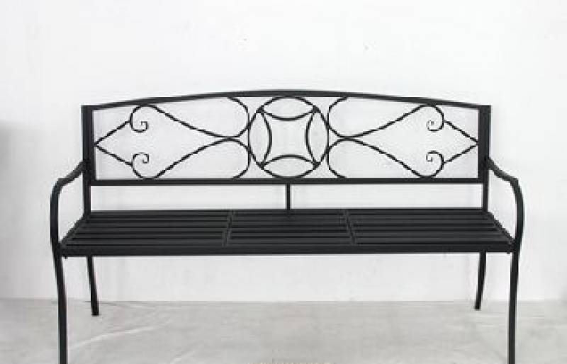 Otis Metal Garden Bench 87cm