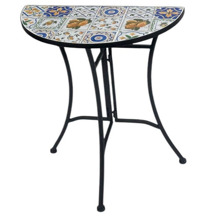 Zen Enclave Outdoor Half Round Table 69cm - Image 2