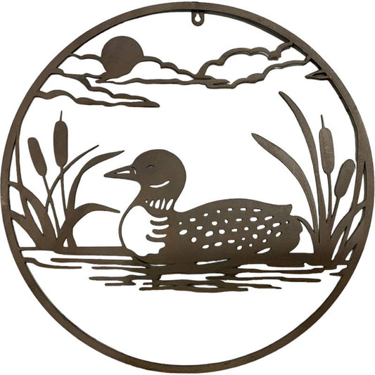 Round Duck Wall Art 46cm