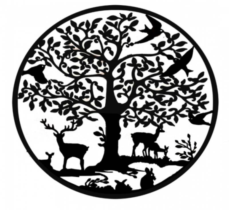 Grazing Deer Wall Art 60cm