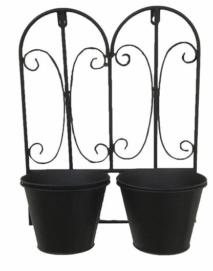 Set 2 Wall Metal Planter 30x38cm