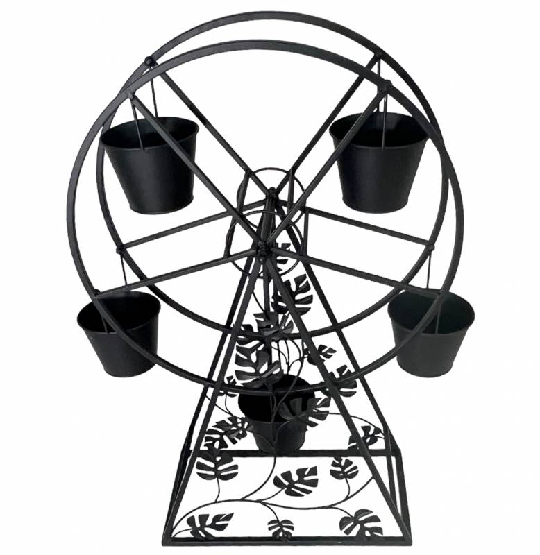 Ferris Wheel Metal Planter 53x83cm