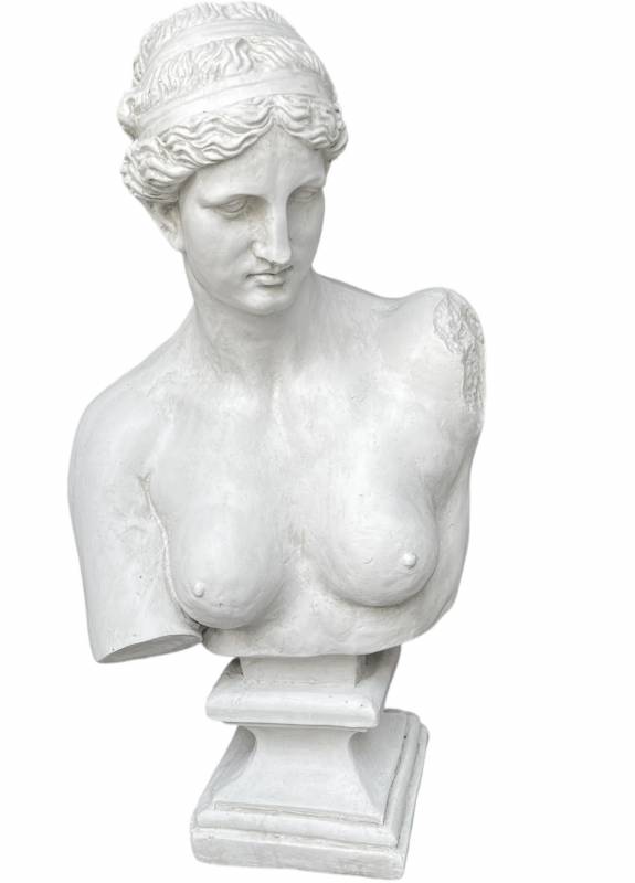 Roman Bust Statue 27x58cm